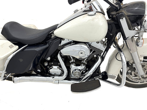 V-Twin Cyclone 1-3/4 inch 2 into 1 Exhaust Header Set Chrome - 29-2102