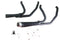 V-Twin Cyclone 1-3/4 inch 2 into 1 Exhaust Header Set Black - 29-2108