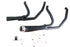 V-Twin Cyclone 1-3/4 inch 2 into 1 Exhaust Header Set Black - 29-2108