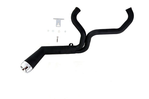 V-Twin Factory Sample FLT Offset Megaphone 2:1 Exhaust Black with - 29-2122