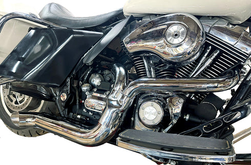 V-Twin Speedster 1-3/4 inch 2 into 1 Exhaust Header Set Chrome - 29-8155