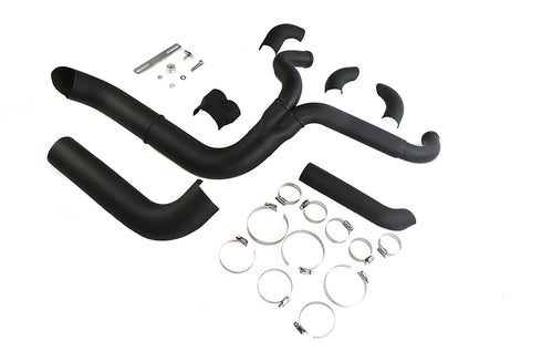 V-Twin Speedster 1-3/4 inch 2 into 1 Exhaust Header Set Black - 29-8157