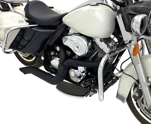 V-Twin Speedster 1-3/4 inch 2 into 1 Exhaust Header Set Black - 29-8158