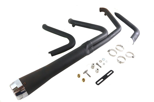 V-Twin Wyatt Gatling Holeshot Exhaust Set Black - 29-8759