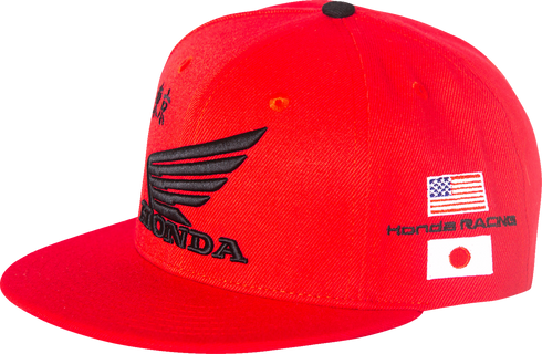 D'COR VISUALS Honda Factory Hat - Red - One Size 70-136-1