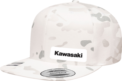FACTORY EFFEX Kawasaki Snapback Hat - Camo White 27-86106
