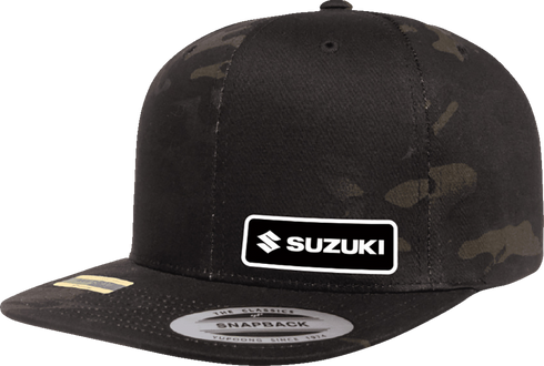 FACTORY EFFEX Suzuki Snapback Hat - Camo Black 27-86404