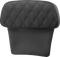 SADDLEMEN Chopped Tour Pak Backrest Pad - Step-Up - Black w/ Black Lattice Stitch - FLT/FLH '14-'23 814-07-CPACK-SU