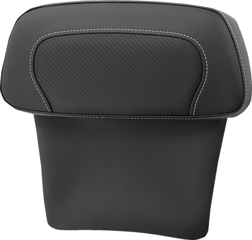 SADDLEMEN Chopped Tour Pak Backrest Pad - RoadSofa™ - Carbon Fiber Inset - FLT/FLH '14-'23 814-07-CPACK-CF