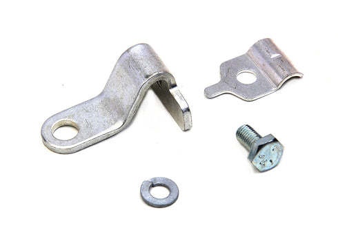 Colony Cadmium Throttle Cable Bracket and Clamp - 2909-4