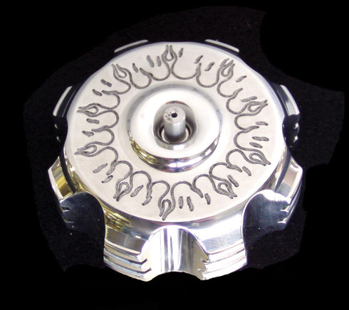 MODQUAD Billet Gas Cap (Black Flames) - 28-41209