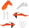 ACERBIS Full Body Kit - '16 OEM Orange/Black/White - Gas Gas | KTM - MC/SX '16-'24 2980585135