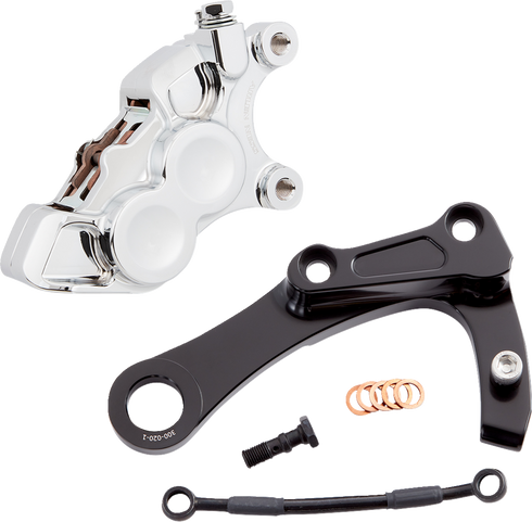 ARLEN NESS 4-Piston Caliper - Rear - Chrome 02-327