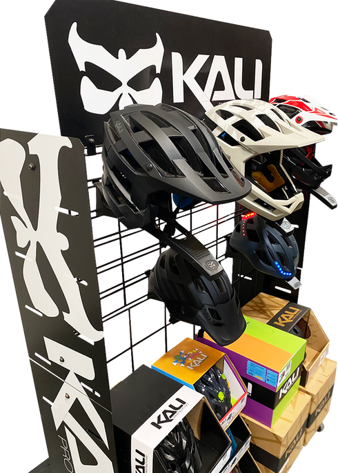 KALI Bicycle Helmet Display - Rolling Rack 010116111