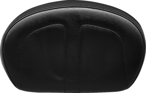 LE PERA Sissy Bar Pad - Medium - Maverick - Shiny Black L-SBP02MAV-SH