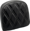 LE PERA Sissy Bar Pad - Small - Double Diamond - Dull Black L-SBP03DD-DULL