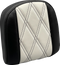 LE PERA Sissy Bar Pad - Small - GT1/HR1 Inlay - Black/White L-SBP03GT/HR1