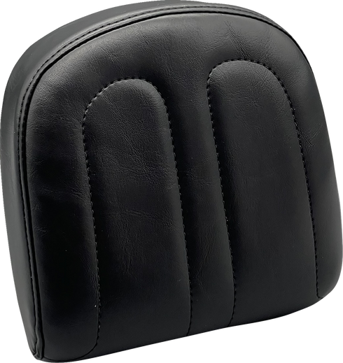 LE PERA Sissy Bar Pad - Small - Maverick - Shiny Black L-SBP03MAV-SH