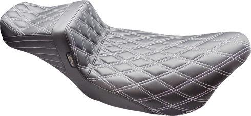 LE PERA Tailwhip Daddy Long Legs Seat - Double Diamond w/ Titanium Thread - FL '08-'24 LK-587DLDD-TTM