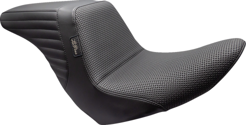 LE PERA Kickflip Up Front Seat - Basketweave - Black - FL/FX '18-'24 LYRU-590BW