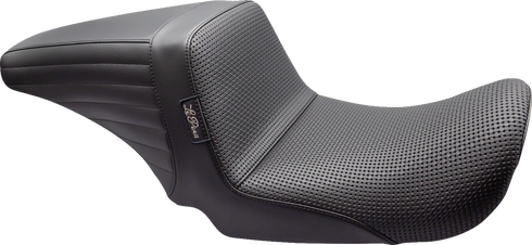 LE PERA Kickflip Up Front Seat - Basketweave - Black - Dyna '06-'17 LKU-591BW