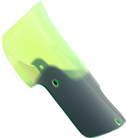 KLOCK WERKS Kolor Flare™ Windshield - 8" - Green Ice - Indian KWW-04-0621