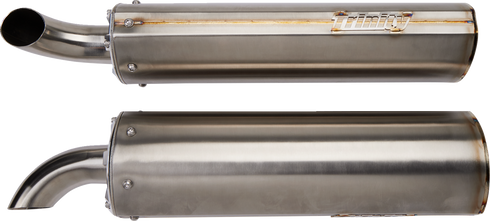 TRINITY RACING Stainless Steel Slip-On Mufflers TR-4160S-SS