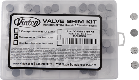 VINTCO Shim Kit - 13.00 mm - 2.00 mm-3.10 mm 13SHIMKIT