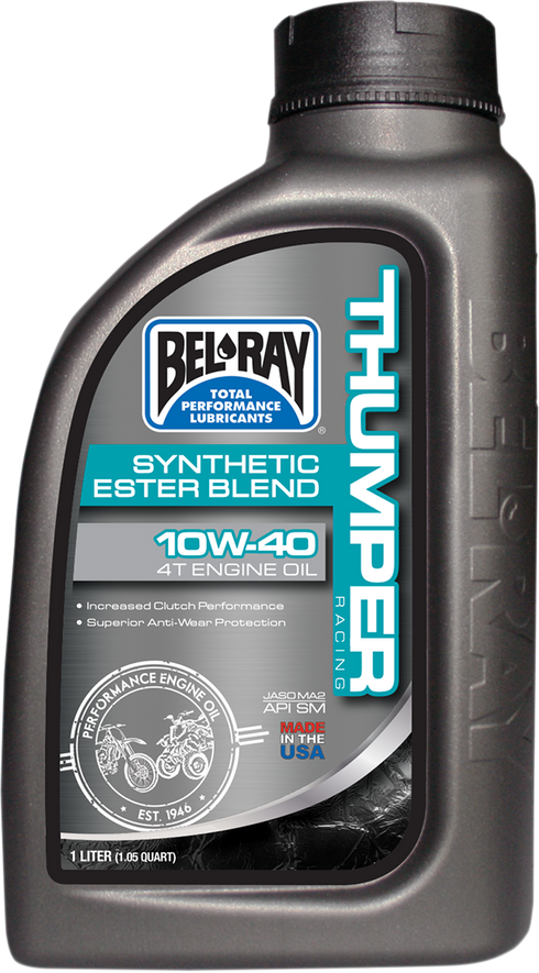 BEL-RAY Thumper Synthetic Blend 4T Oil - 10W-40 - 1L 99520-B1LW