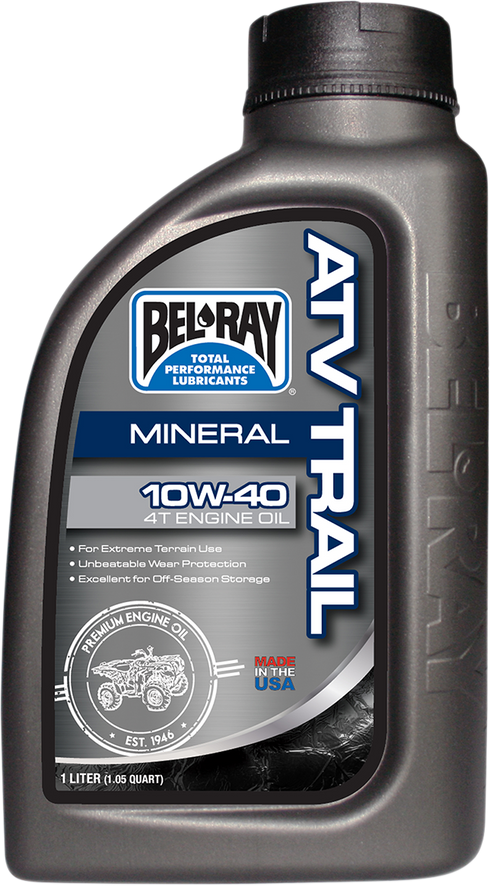 BEL-RAY ATV & SxS Mineral Oil 10W-40 - 1L 99050-B1LW