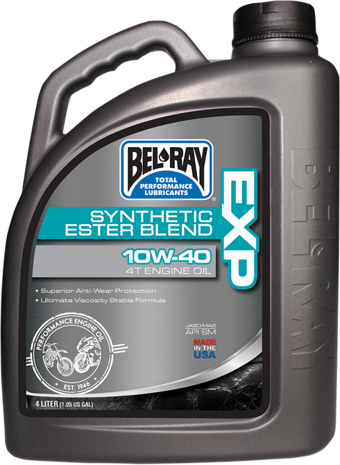 BEL-RAY EXP Synthetic Blend 4T Oil - 10W-40 - 4L 99120-B4LW