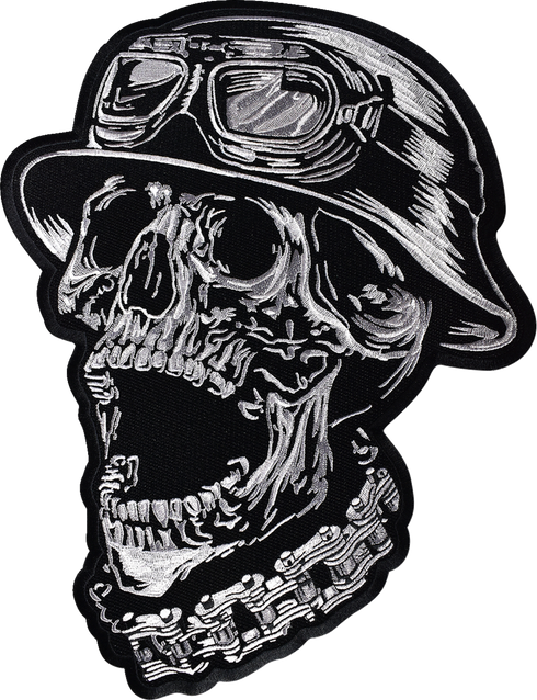 LETHAL THREAT FTW Helmet Skull Embroidered Patch - Large LT30245