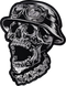 LETHAL THREAT FTW Helmet Skull Embroidered Patch - Large LT30245