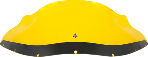 KLOCK WERKS Kolor Flare™ Windshield - 9" - Yellow - FXRP KWW-02-0616