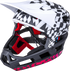 KALI DH Invader Helmet - LTD Glitch - Matte Black/White/Red - XS-M 0211323216
