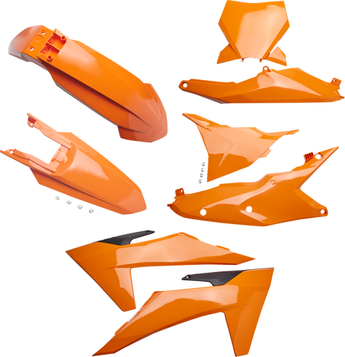 UFO Replacement Body Kit - Orange/Black - KTM - SX '23-'24 KTKIT529@127