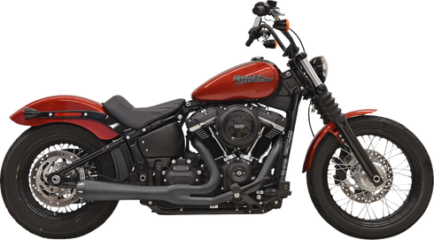 BASSANI XHAUST 2-into-1 Road Rage III Exhaust System - 49-State - Black 1S72RBE