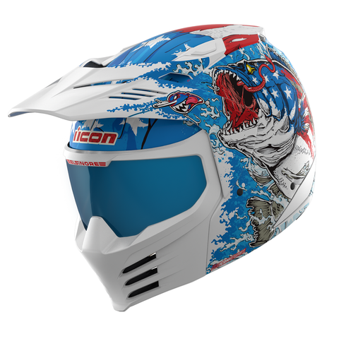 ICON Elsinore* Helmet - American Basstard - Blue - Medium 0104-3280