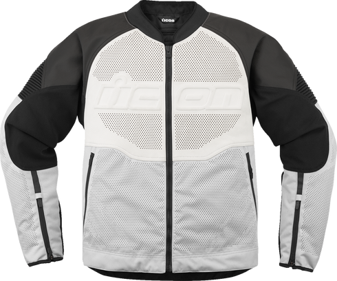 ICON Overlord3™ Leather Jacket - White - 3XL 2810-4123