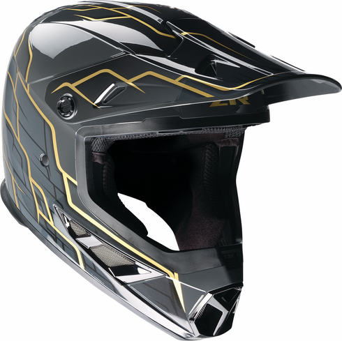 Z1R Rise 2.0 Helmet - Hyacinth - Black/Gold - 2XL 0110-8630