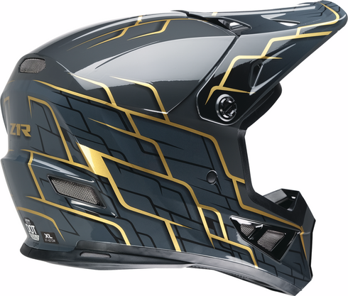 Z1R Rise 2.0 Helmet - Hyacinth - Black/Gold - 2XL 0110-8630