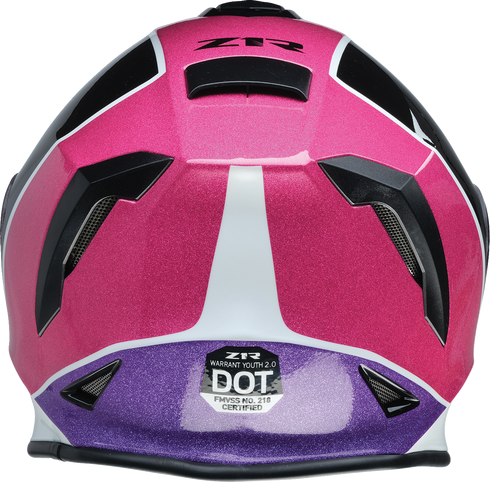 Z1R Youth Warrant 2.0 Snow Helmet - Fresh Pow - Pink/Purple - Medium 0122-0136
