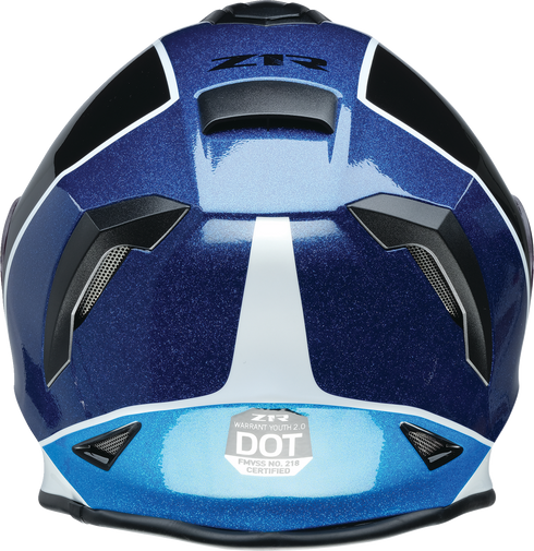 Z1R Youth Warrant 2.0 Snow Helmet - Fresh Pow - Purple/Blue - Large 0122-0140