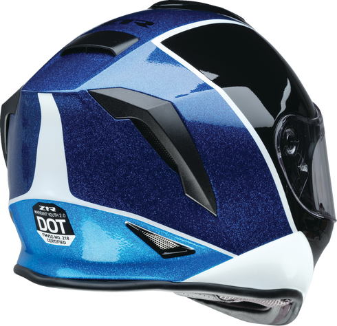 Z1R Youth Warrant 2.0 Snow Helmet - Fresh Pow - Purple/Blue - Large 0122-0140