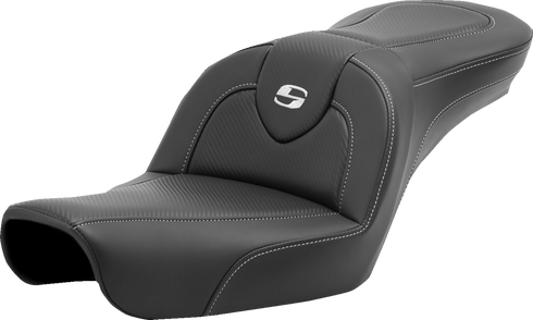 SADDLEMEN Roadsofa™ Carbon Fiber Seat - Carbon Fiber - without Backrest - FXD '96-'03 896-04-185