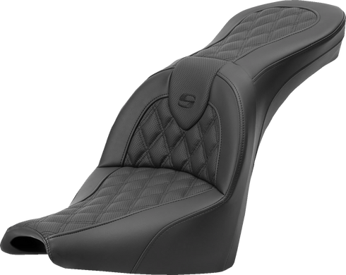 SADDLEMEN Roadsofa™ Seat - Lattice Stitch - without Backrest - FXBB/FXST '18-'24 818-30-182
