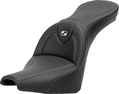 SADDLEMEN Roadsofa™ Carbon Fiber Seat - Carbon Fiber - without Backrest - FXBB/FXST '18-'24 818-30-185