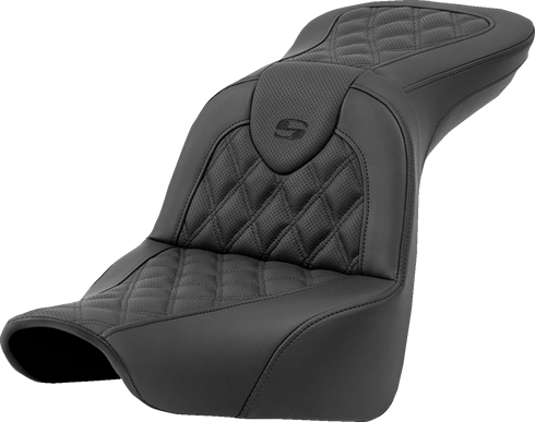 SADDLEMEN Roadsofa™ Seat - Lattice Stitch - without Backrest - FXLR/FLSB '18-'23 818-29-182