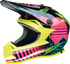 MOOSE OFFROAD Youth F.I. Helmet - Vaporwave - MIPS® - Black/Pink/Yellow - Small 0111-1614