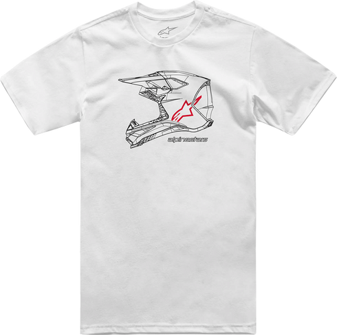 ALPINESTARS ALPINESTARS MX Helmet T-Shirt - White - XL 1214-73116-20-XL - 3030-23694